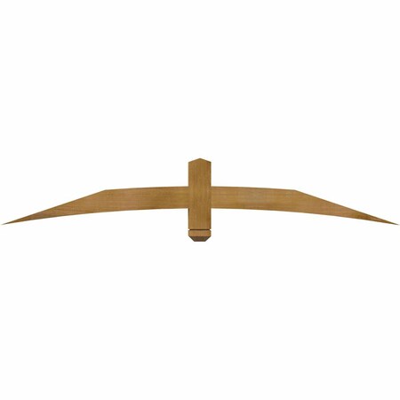 Ekena Millwork Bellingham Rough Sawn Timber Gable Bracket, Western Red Cedar, 72"W x 12"H x 4"D x 4"F, 4/12 Pitch GBW072X12X0404BEL00RWR